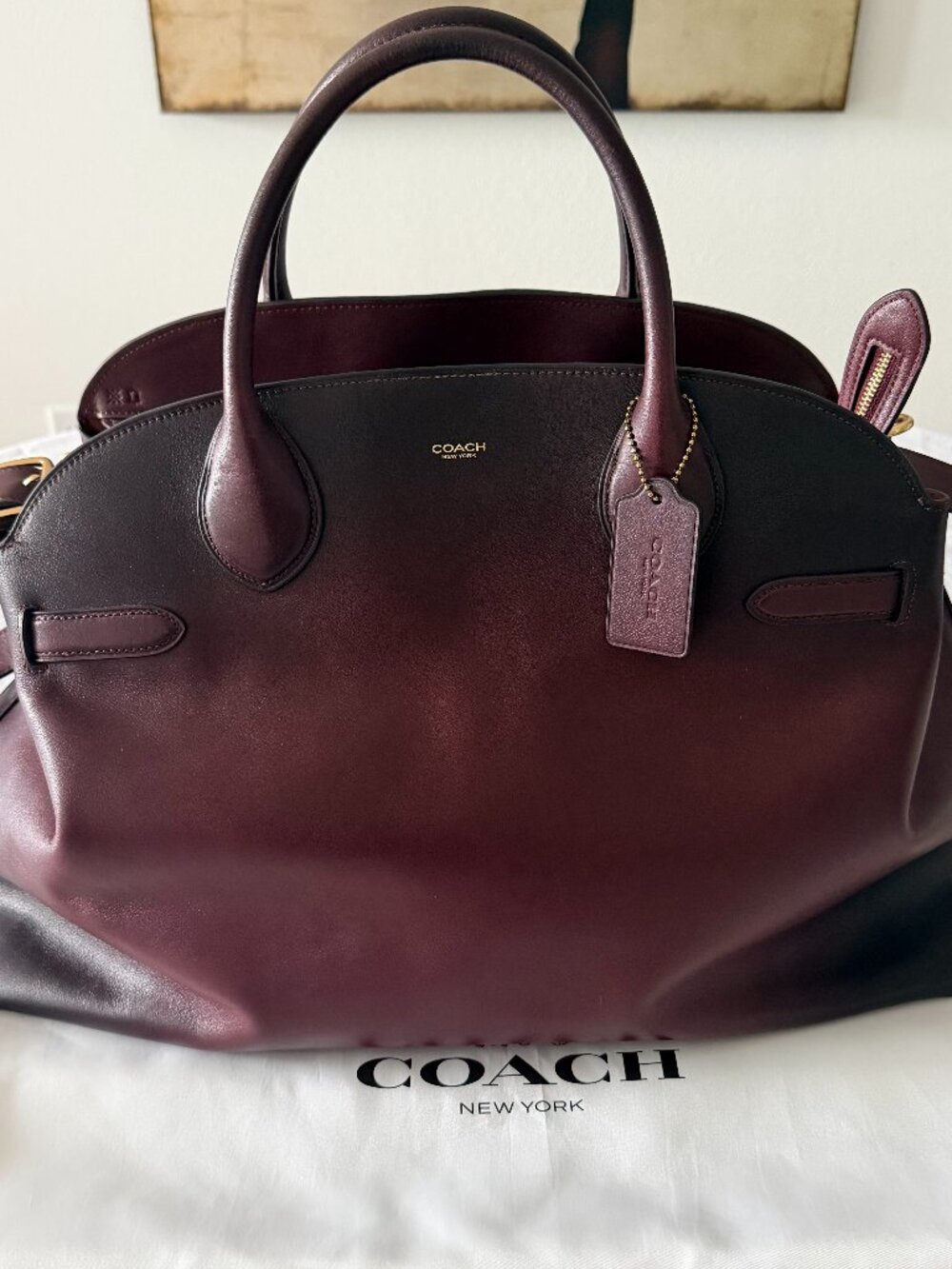 Coach Soft Empire Carryall Bag 48 in Merlot